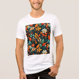Blumen Exotische Blumen Muster Tri-Blend Shirt