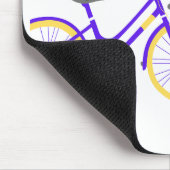 Blumen-Fahrrad-Motivationsdesign Mousepad (Ecke)