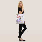 Blumen-Fahrrad-Motivationsdesign Tasche (Am Model)