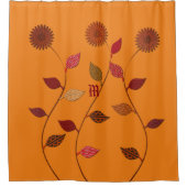 Blumen Fall Duschvorhang (Vorderseite)