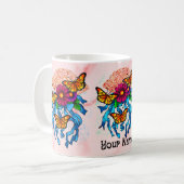 Blumen-Fan Kaffeetasse (Vorderseite Links)