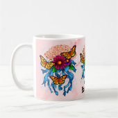 Blumen-Fan Kaffeetasse (Links)