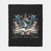 Blumen-Fantasie-Buch-Drache-Fleece-Decke Fleecedecke (Vorderseite)