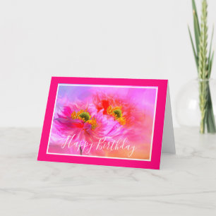 Blumen-Fantasie-Einzelkarte Karte
