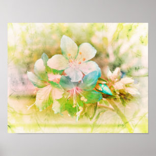 Blumen-Fantasie Poster