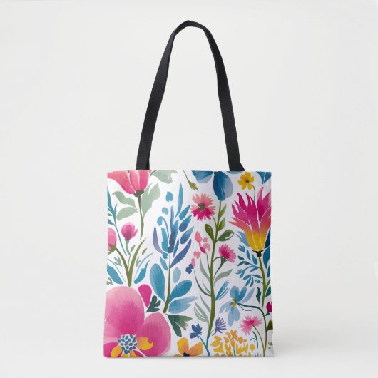 Blumen-Fantasie-Tasche Tasche (Vorderseite)