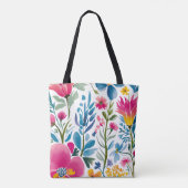 Blumen-Fantasie-Tasche Tasche (Rückseite)