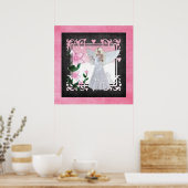 Blumen Fantasy Angel Design Poster Print (Küche)