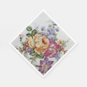Blumen Fantasy-Papier Serviette  (Ecke)