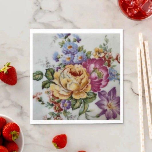 Blumen Fantasy-Papier Serviette 