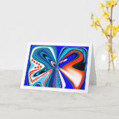 Blumen-Fantasykunst Karte (Gelbe Blume)