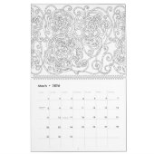 Blumen färben Ihre eigene personalisierte Farbe Kalender (Mär 2026)