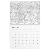 Blumen färben Ihre eigene personalisierte Farbe Kalender (Mär 2019)