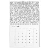 Blumen färben Ihre eigene personalisierte Farbe Kalender (Jan 2026)