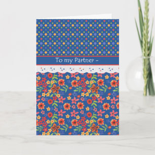 Blumen-Faux-Spitzen-Muttertags-Karte für den Partn Karte