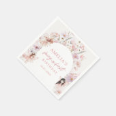 Blumen-Fee-Geburtstag-Servietten Serviette (Ecke)