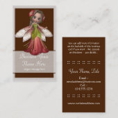 Blumen-feenhafte Fantasie D2 Whimiscal Visitenkarte (Vorne/Hinten)