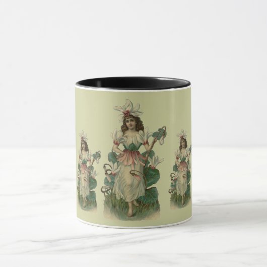 Blumen-feenhafte Kaffee-Tasse Tasse (Zentrum)