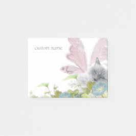 Blumen-Feenkatze purrfect Fantasie Post-it Klebezettel