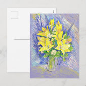 Blumen Feiertagspostkarte (Vorne/Hinten)