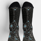 Blumen Felsen Socken (Oben)