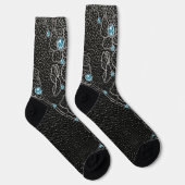 Blumen Felsen Socken (Rechts)