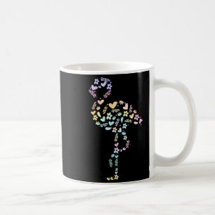 Blumen Flamingo Tie Dye Süße Tierliebhaber Frauen Kaffeetasse