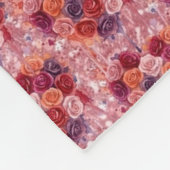 Blumen Fleecedecke (Ecke)