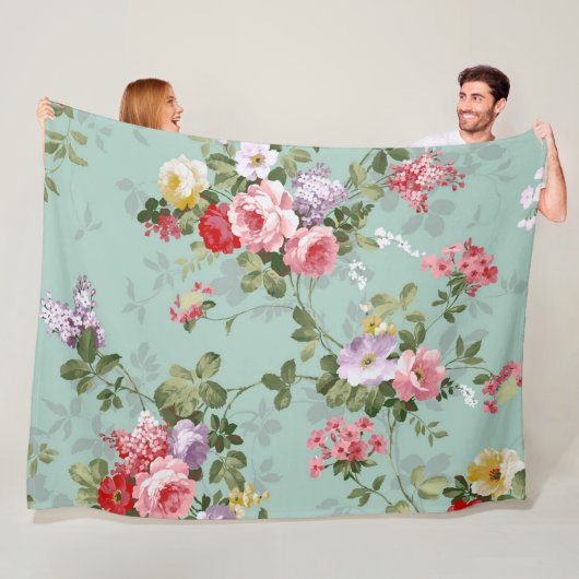Blumen Fleecedecke (Beispiel)