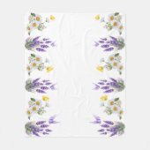 Blumen Fleecedecke (Vorderseite)