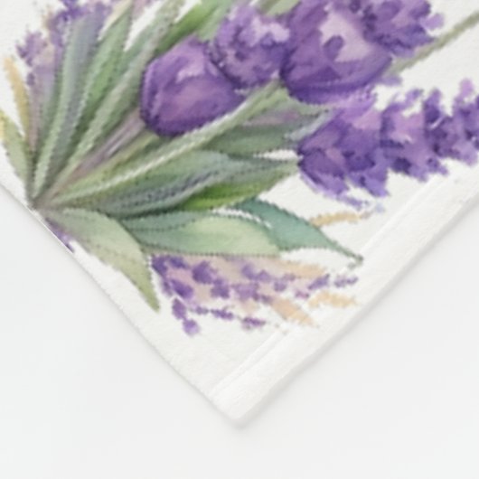 Blumen Fleecedecke (Ecke)