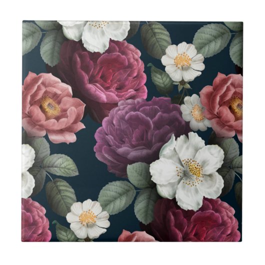 Blumen Fliese (Vorderseite)