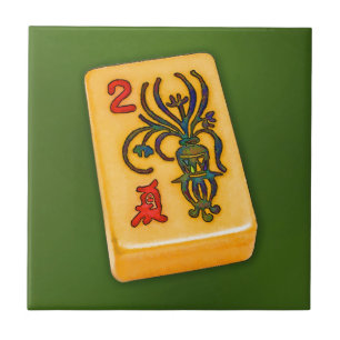 Blumen-Fliese Milliamperestunde Jongg Fliese