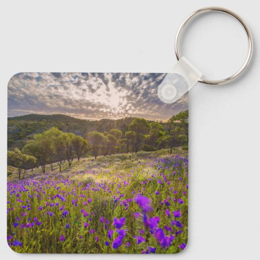 Blumen | Flinders Ranges Australien Schlüsselanhänger (Rückseite)