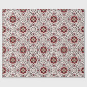 Blumen-Folk-Muster-Geschenkpapier Geschenkpapier (Flach)
