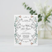 Blumen for Card zu wedding Einladung (Stehend Vorderseite)