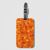 Blumen-Foto-orange Garten-Lilien Gepäckanhänger (Vorderseite Vertikal)