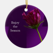 Blumen-Foto-Ornament Keramik Ornament (Vorne)