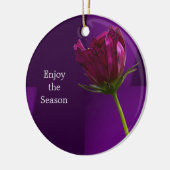 Blumen-Foto-Ornament Keramik Ornament (Links)
