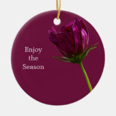Blumen-Foto-Ornament Keramik Ornament (Vorne)
