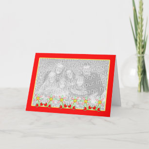 Blumen-Foto-Rahmen der Mutter Tageslächelnder Karte