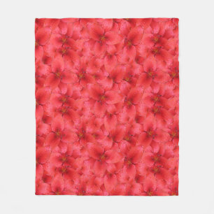 Blumen-Foto-rote Garten-Lilien Fleecedecke
