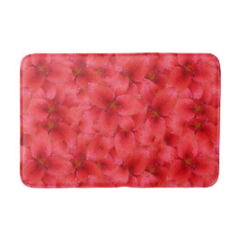 Blumen-Foto-rote Garten-Lilien-Regentropfen Badematte