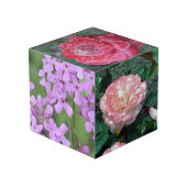 Blumen-Foto-Würfel Würfel (Rückseite Schrägansicht)