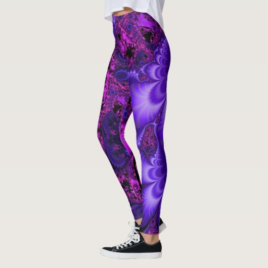 Blumen-Fraktal-Leggings Leggings (Links)