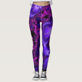 Blumen-Fraktal-Leggings Leggings (Vorderseite)