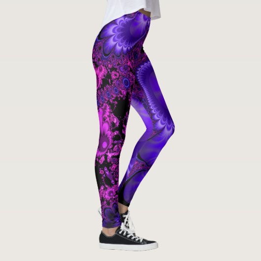 Blumen-Fraktal-Leggings Leggings (Rechts)