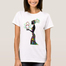 Blumen Frau T-Shirt
