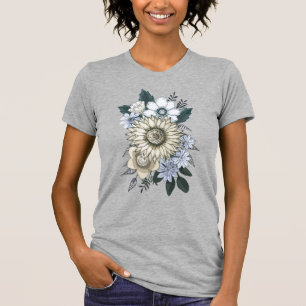 Blumen Frauen Elegante Sonnenblume Bouquet T-Shirt