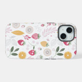 „Blumen-Frucht-Muster iPhone / iPad-Hülle“ 15 Hülle (Rückseite (Horizontal))
